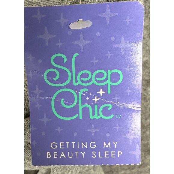 Sleep Chic Pajama Women M Gray Snowflake Long-Sleeve - Picture 6 of 10